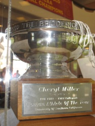 Cheryl Miller's trophy