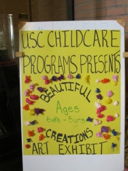 USC Child Care Art Exhibit poster