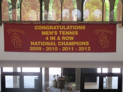 Men's Tennis Team NCAA Championship banner
