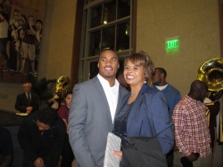Robert Woods and his Mom