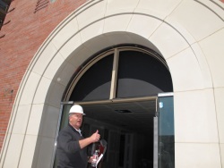 Ron Orr led us through the McKay Center main entrance portal