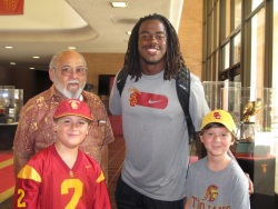Josh Shaw with Victor Gutierrez and his grandsons