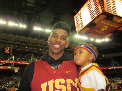Nick Young and son