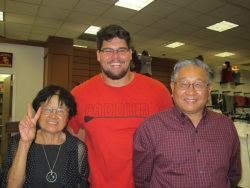 Pat and Dudley Poon with Abe Markowitz