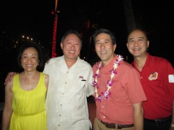 Wandy and Larry Jung, Rod Nakamoto, and Steve Chock