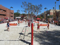 Sand volleyball courts