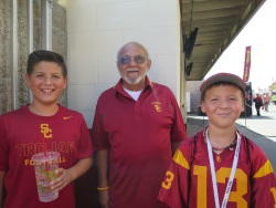 Victor Gutierrez and his two grandsons