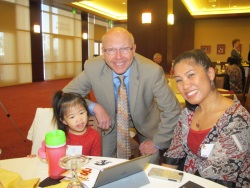 Mick Haley with Jerrica and April Wu