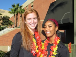 Kelly Claes and Bria Russ