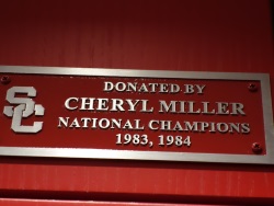 Cheryl Miller plaque