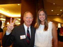 Pat Haden and Emily Young