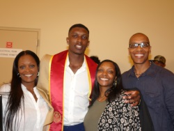 Steven Mitchell and his family