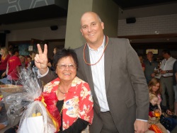 Patti Poon and Clay Helton