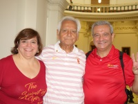 Rebecca, Marciano and Richard Flores