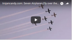 Seven plane flyover