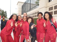 Women of Troy Track and Field athletes