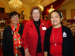 Patti Poon, Valerie Sampson and Eiko Bates