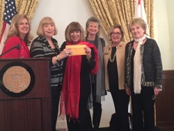 D'Arcy McLeod, Pat Whitman, Nikki Dana, Virginia Naeve, Linda Givvin, and Carol Fox