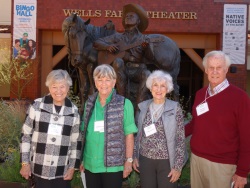 Carol Herrmann, Cynthia Carli, and Perta and Thomas Santley