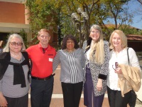 Faith Palermo, Jerry Ensom, Juel Collins, Sandy Johnston and Jean Getchell