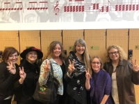 Elizabeth O'Connell, Barbara Hance, Sharon Wood, Sandy Johnston, Cheryl Schwartz, and Judy Lieb