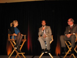 Lindsay Soto, Lane Kiffin and Kevin O'Neill